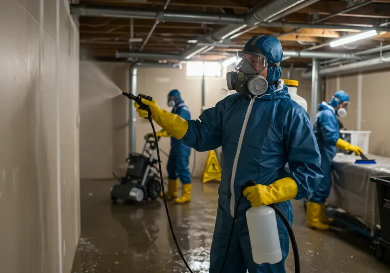 Basement Sanitization and Antimicrobial Treatment process in Bennsville, MD